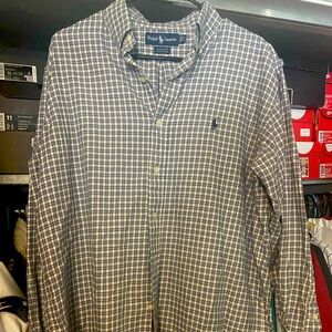 Polo by Ralph Lauren Men’s Dress Shirt Size 15.5 Arm 32-33